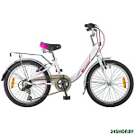 Картинка Детский велосипед Novatrack Ancona 20 2019 20AH6V.ANCONA.WT9 (белый)