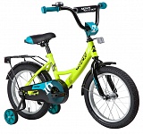 Картинка Детский велосипед Novatrack Vector 16 (зеленый/черный, 2020)