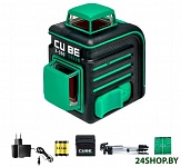 Картинка Лазерный нивелир ADA Instruments Cube 2-360 Green Professional Edition А00534