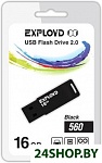Картинка USB флэш-накопитель Exployd 16GB-560 (черный)