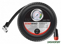 Картинка Автомобильный компрессор Starwind CC-140 15л/мин шланг 0.5м