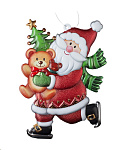 Картинка Игрушка Erich Krause Decor Санта на коньках (49585)