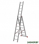 Картинка Лестница-стремянка Новая высота алюминиевая трёхсекционная 3x8 (1230308)