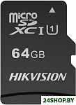 Картинка Карта памяти Hikvision microSDHC HS-TF-C1(STD)/64G/Adapter 64GB (с адаптером)