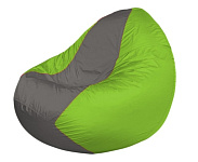 Картинка Бескаркасное кресло Flagman Classic К2.1-180 (серый/салатовый)