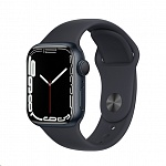 Картинка Умные часы Apple Watch Series 7 41 мм (темная ночь/темная ночь спортивный)