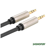Картинка Кабель UGREEN AV125 3.5 мм - 3.5 мм (0.5 м, черный/серый)
