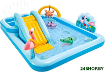 Картинка Надувной бассейн INTEX Джунгли 57161 (257х216х84)