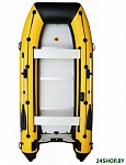 Картинка Надувная лодка Polar Bird Merlin PB- 360M ПБ38 стеклокомпозит (черный/желтый)