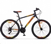 Картинка Велосипед STELS Десна 2610 V 26 (16, темно-серый/оранжевый)