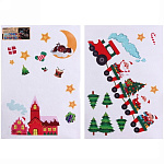 Картинка Наклейка на окно Серпантин Сказочное путешествие 50х70 см (зеленый/красный) 185-0548