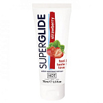 Superglide Strawberry съедобный лубрикант со вкусом клубники 75 мл.