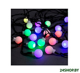 Картинка Электрогирлянда LuazON Шарики белые 3590712 (5 м, мульти)