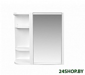 Картинка Шкаф с зеркалом для ванной BEROSSI Hilton Universal НВ 33401000 (снежно-белый)