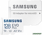 Картинка Карта памяти SAMSUNG EVO Plus 2021 microSDXC 128GB (с адаптером)