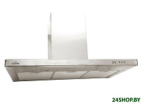 Картинка Кухонная вытяжка Elikor Квадра 90Н-650-К3Д (нержавеющая сталь)