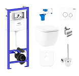 Картинка Унитаз Lavinia Boho Relfix One 9 в 1 97010023 (белое стекло)