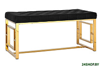 Картинка Банкетка Stool Group Бруклин BENCH-012-TG (вельвет черный/сталь золото)