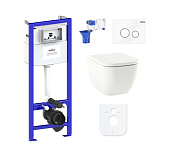 Картинка Унитаз Lavinia Boho Relfix One 7 в 1 87040059 (белое стекло)