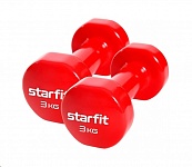 Картинка Гантели Starfit DB-101-C-3-R 2х3 кг (красный)