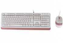 Картинка Клавиатура + мышь A4Tech Fstyler F1010 (белый/розовый)