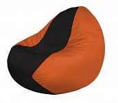 Картинка Бескаркасное кресло Flagman Classic К2.1-165 (черный/оранжевый)