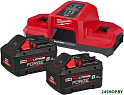 Аккумулятор с зарядным устройством Milwaukee M18 FORGENRG-802DBSC 4933498616 (18В + 18В/8 Ач)