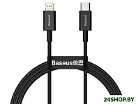 Картинка Кабель Baseus CATLYS-C01 USB Type-C - Lightning (2 м, черный)