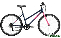 Картинка Велосипед Altair MTB HT 26 low (2022, темно-синий/розовый, рама 17) (RBK22AL26123)