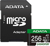 SPEED PLUS microSDXC 256GB UD256GUI3V30A2SP-RA1 (с адаптером)