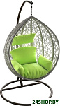 Картинка Подвесное кресло LoftyHome Noni 1147 Grey spots/Green