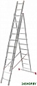Лестница-стремянка Новая высота NV 323 трёхсекционная усиленная 3x17 ступеней