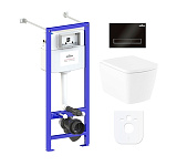 Картинка Унитаз Lavinia Boho Relfix Aveo Rimless 6 в 1 77050208 (черный пластик)