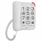 Картинка Проводной телефон TeXet TX-201 (White)