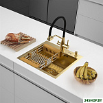 ECO AR мойка 500*500, коландер, дозатор GOLD