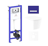 Картинка Унитаз Lavinia Boho Relfix Aveo Rimless 6 в 1 75110241 (фиолетовый стекло)