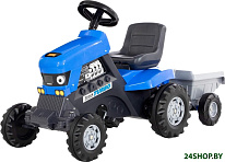 Каталка-трактор с педалями Turbo с полуприцепом 84637