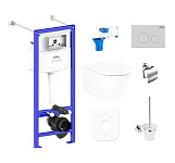 Картинка Унитаз Lavinia Boho Biore Compacto Rimless 9 в 1 97020151 (матовый пластик)