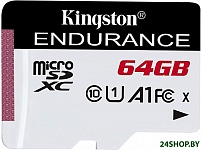 Картинка Карта памяти Kingston High Endurance microSDXC 64GB