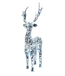 Картинка Светодиодная фигура 3D Decowelder Ажур Олень 1.5м (холодный белый)
