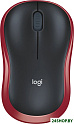 Мышь Logitech M186 (черный/красный)