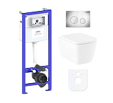 Картинка Унитаз Lavinia Boho Relfix Aveo Rimless 6 в 1 77040126 (хром пластик)