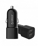 Картинка Автомобильное зарядное устройство USB ORICO UCL-2U-BK