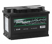 Картинка Автомобильный аккумулятор GIGAWATT G74R (74 А·ч)