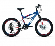 Картинка Велосипед Altair MTB FS 20 D (2022, синий/красный) (RBK22AL20048)