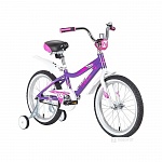 Картинка Детский велосипед Novatrack Novara 18 2020 185ANOVARA.LC20 (фиолетовый/белый)