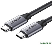 Картинка Кабель UGREEN US161 50751 (1.5 м, черный/серый)