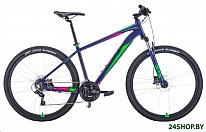 Картинка Велосипед Forward Apache 27.5 3.0 HD р.17 2022 (фиолетовый/зеленый)
