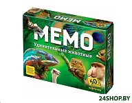 Картинка Настольная игра Нескучные игры Мемо - Удивительные животные