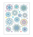 Картинка Набор наклеек Золотая сказка Цветные снежинки 1 591219